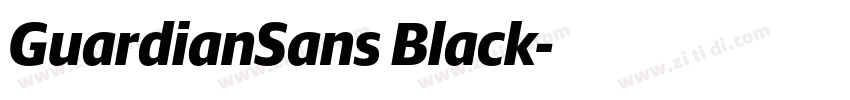 GuardianSans Black字体转换